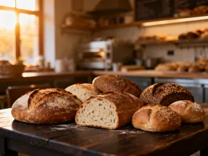 Złocisty, chrupiący kotlet schabowy w panierce podany na białym talerzu, udekorowany świeżą natką pietruszki.